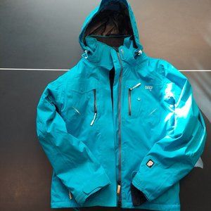 Super Cute High End Orage Ski Snowboard Winter Jacket Blue/Teal